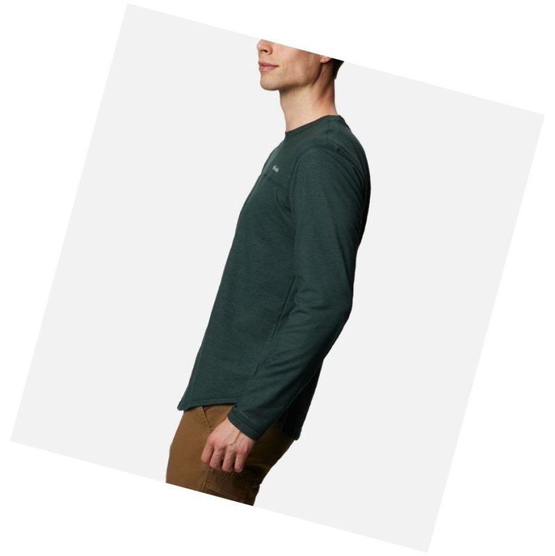 Bluza Columbia Rugged Ridge Long Sleeve Crew Męskie Zielone | 27ZDJKCXQ