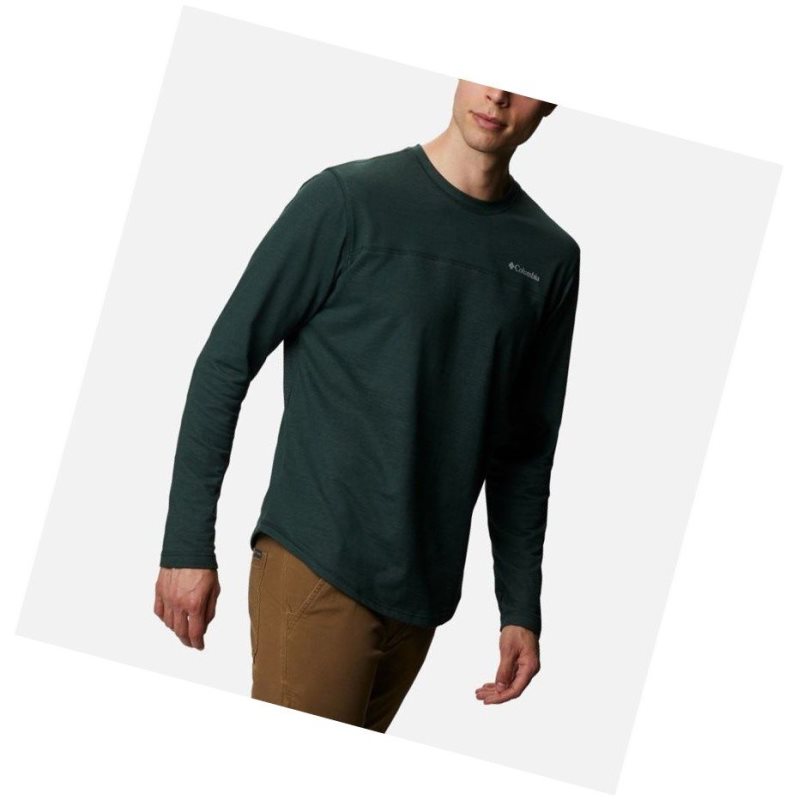 Bluza Columbia Rugged Ridge Long Sleeve Crew Męskie Zielone | 27ZDJKCXQ