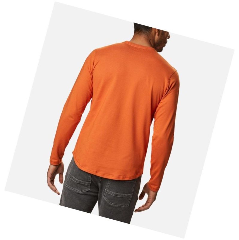 Bluza Columbia Rugged Ridge Long Sleeve Crew Męskie Pomarańczowe | 91GCTXBHQ