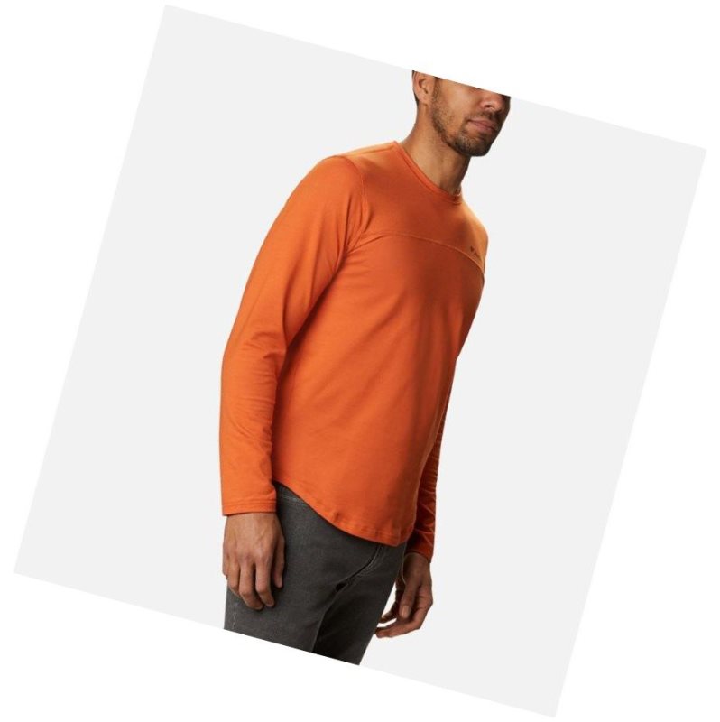 Bluza Columbia Rugged Ridge Long Sleeve Crew Męskie Pomarańczowe | 91GCTXBHQ