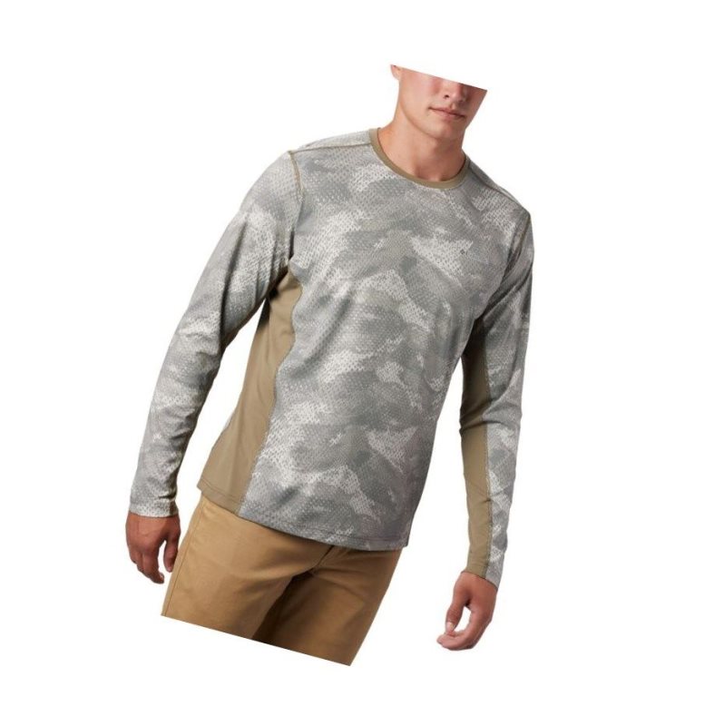 Bluza Columbia Solar Chill 2.0 Long Sleeve Męskie Khaki | 67ELWGCYP