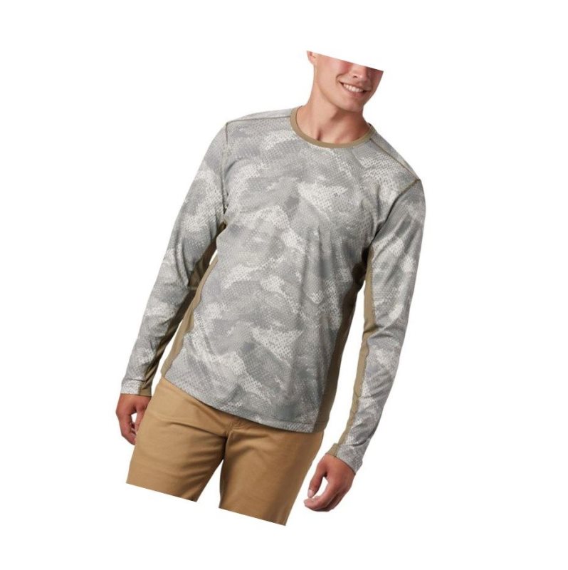 Bluza Columbia Solar Chill 2.0 Long Sleeve Męskie Khaki | 67ELWGCYP