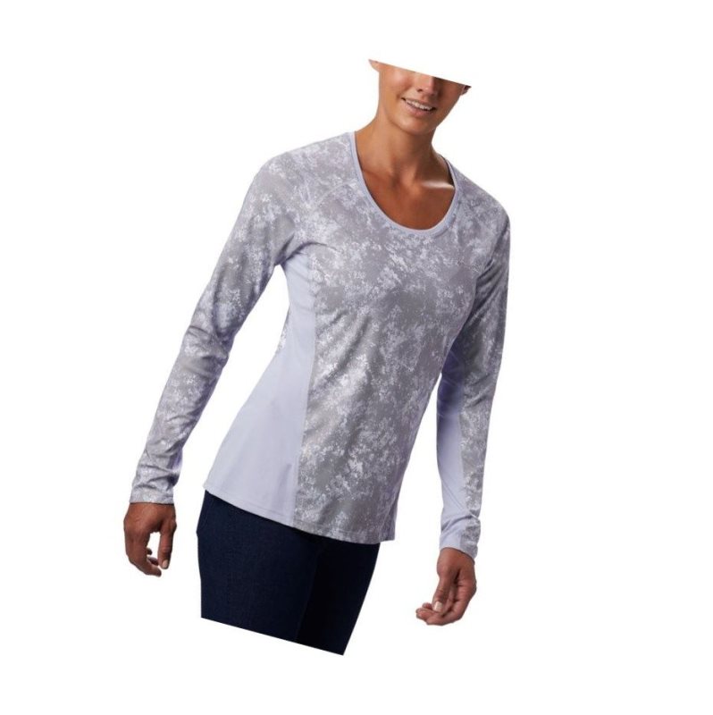 Bluza Columbia Solar Chill 2.0 Long Sleeve Damskie Fioletowe | 45GTHSDRU