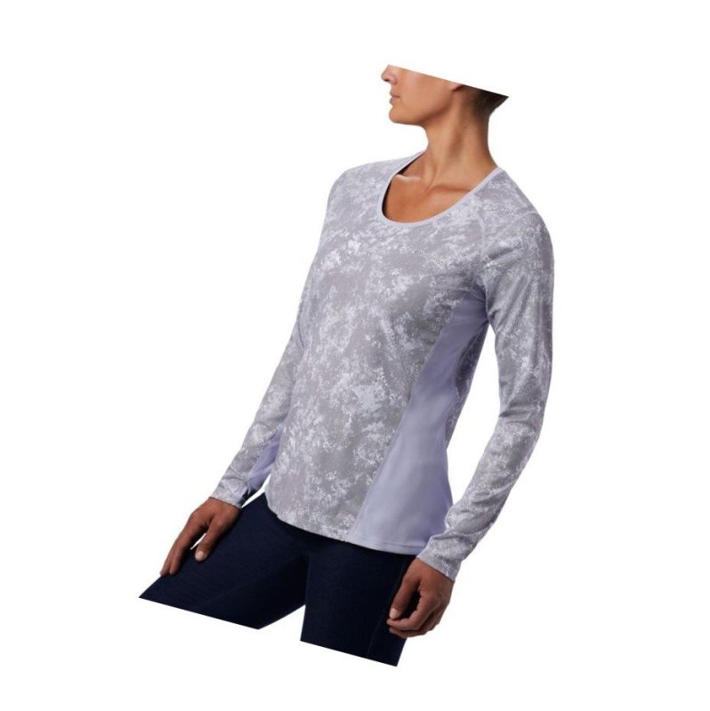 Bluza Columbia Solar Chill 2.0 Long Sleeve Damskie Fioletowe | 45GTHSDRU