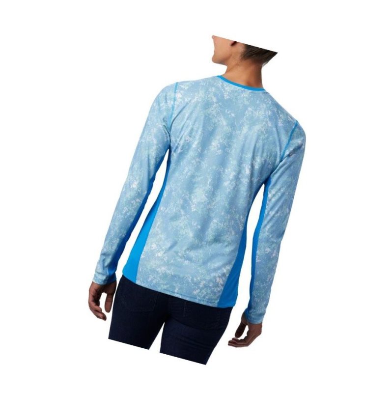 Bluza Columbia Solar Chill 2.0 Long Sleeve Damskie Niebieskie | 90ENAGQHZ