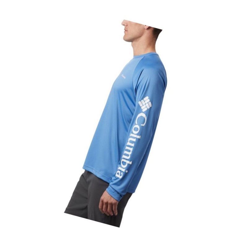 Bluza Columbia Summit Sands Long Sleeve Męskie Niebieskie | 70ZVPXCHU