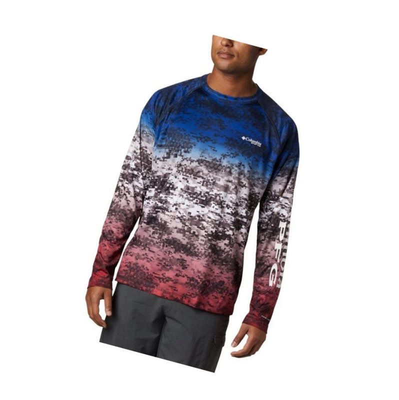 Bluza Columbia Super Terminal Tackle Long Sleeve Męskie Camo | 59BOCVQUM