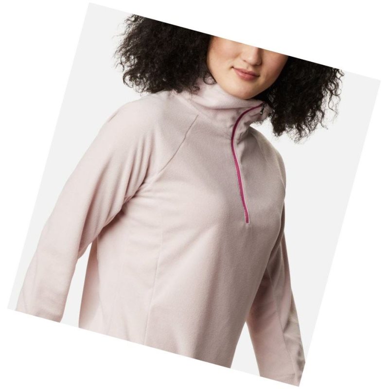 Bluza Columbia TTIP Glacial 1/2 Zip Top Fleece Damskie Różowe | 50MASNOQI