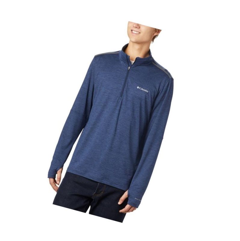 Bluza Columbia Tech Trail 1/4 Zip Męskie Granatowe | 16WQMKCVG