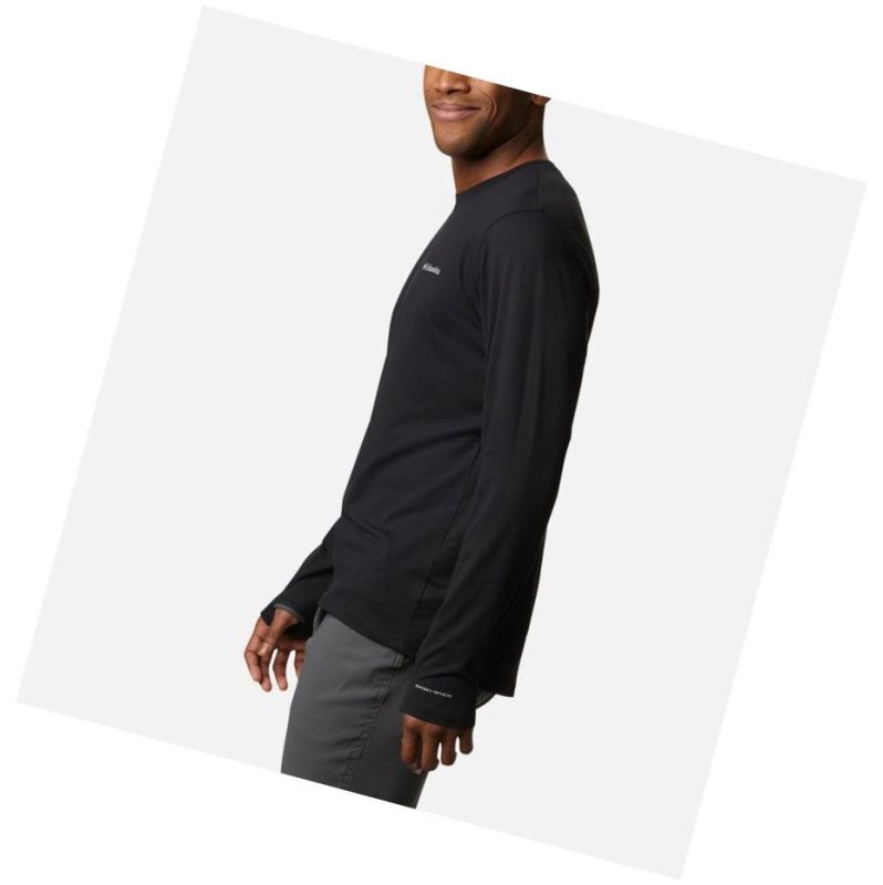 Bluza Columbia Tech Trail Long Sleeve Crew II Męskie Czarne | 56VLCRXPA