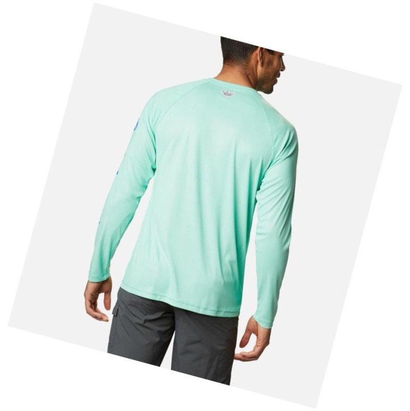 Bluza Columbia Terminal Deflector Long Sleeve Męskie Zielone Niebieskie | 82SKGXCAP