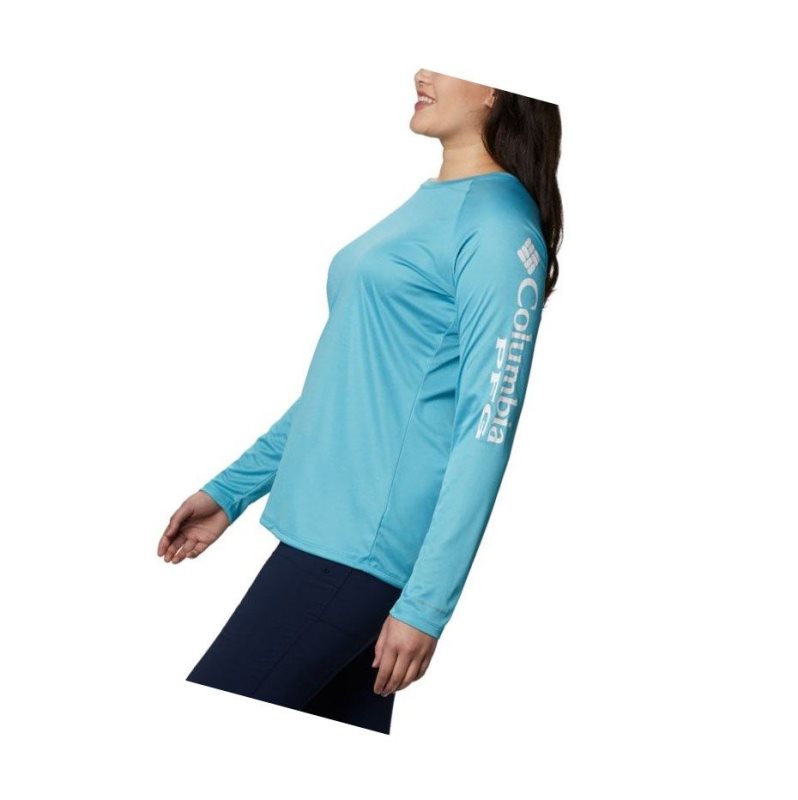 Bluza Columbia Tidal Heather Long Sleeve Damskie Białe | 74EYQFZSH