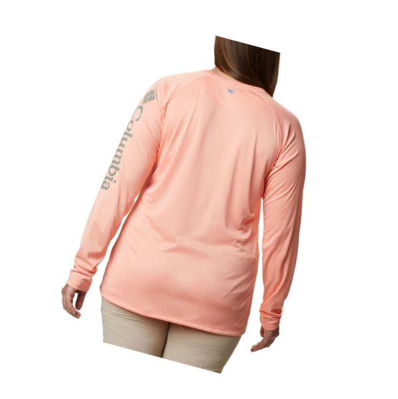 Bluza Columbia Tidal Heather Long Sleeve Damskie Różowe | 67OTBDRIF