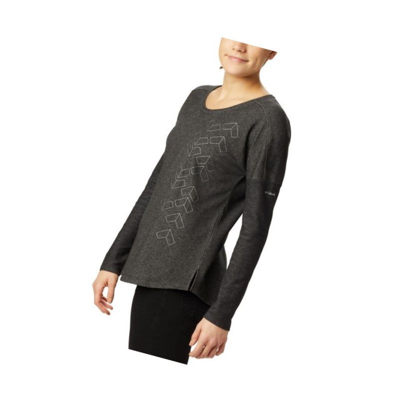 Bluza Columbia Times Two Novelty Knit Long Sleeve Damskie Czarne | 73GHDBXCR