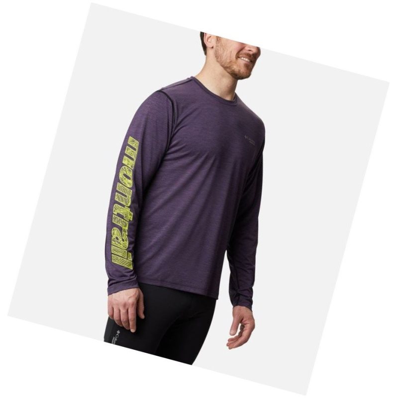 Bluza Columbia Trinity Trail II Long Sleeve Męskie Fioletowe | 17YMCNFWO