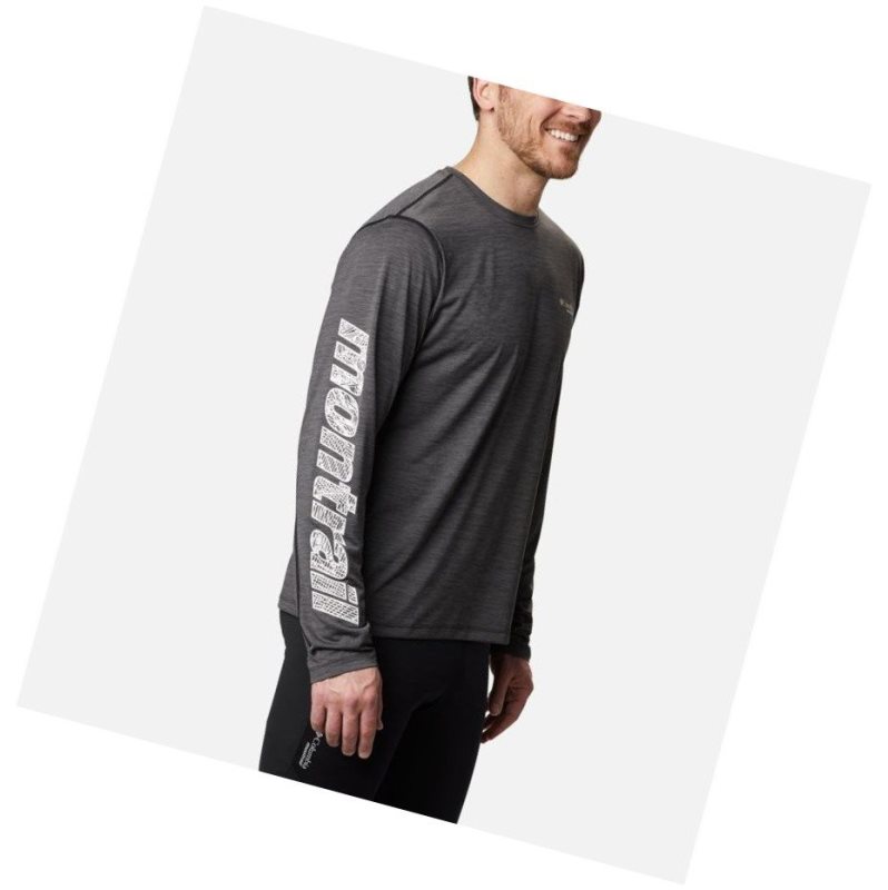 Bluza Columbia Trinity Trail II Long Sleeve Męskie Czarne | 03MFLAWUZ