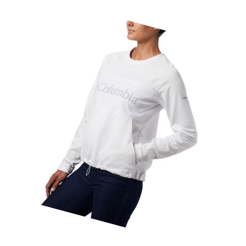 Bluza Columbia Windgates Fleece Crew Damskie Białe | 76RIFMZAD