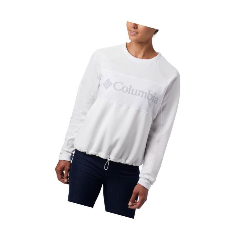 Bluza Columbia Windgates Fleece Crew Damskie Białe | 76RIFMZAD