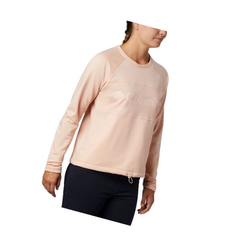 Bluza Columbia Windgates Fleece Crew Damskie Różowe | 90PVKQNZR