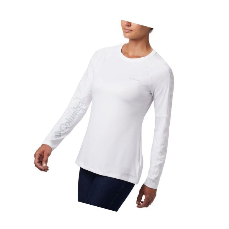 Bluza Columbia Windgates Long Sleeve Damskie Białe | 15ZXDMFIQ