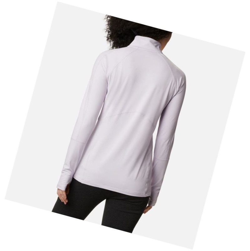 Bluza Columbia Winter Power Quarter Zip Knit Damskie Fioletowe | 71MPRCELY