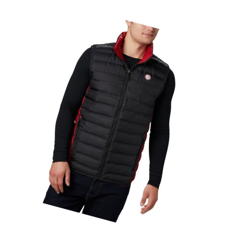 Kamizelka Columbia Collegiate Lake 22 Reversible - Alabama Męskie Czarne Czerwone | 19QSKAVHM