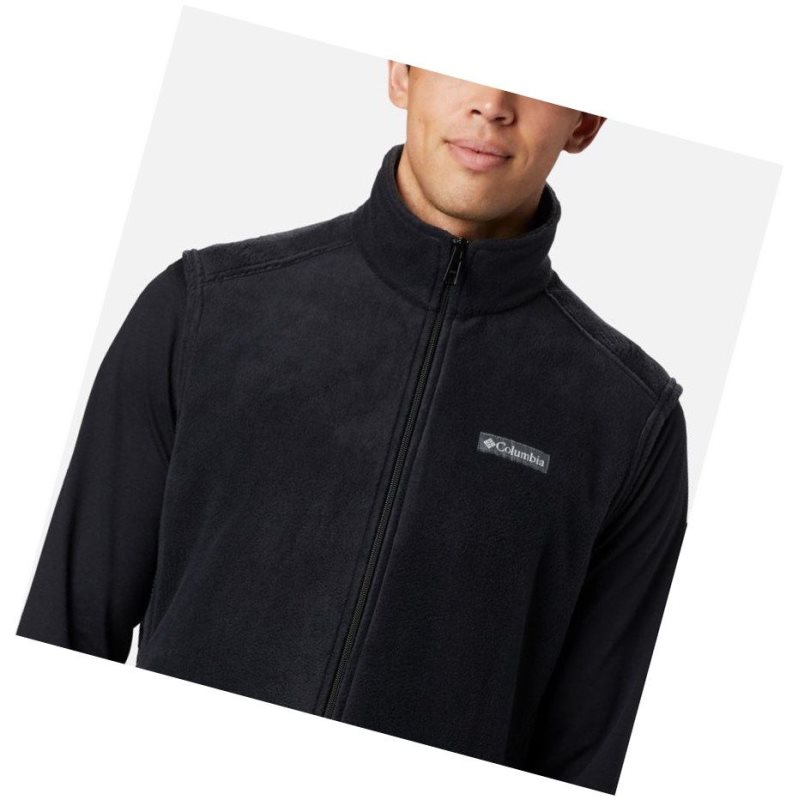 Kamizelka Columbia Steens Mountain Fleece Big Męskie Czarne | 02AUOITVP