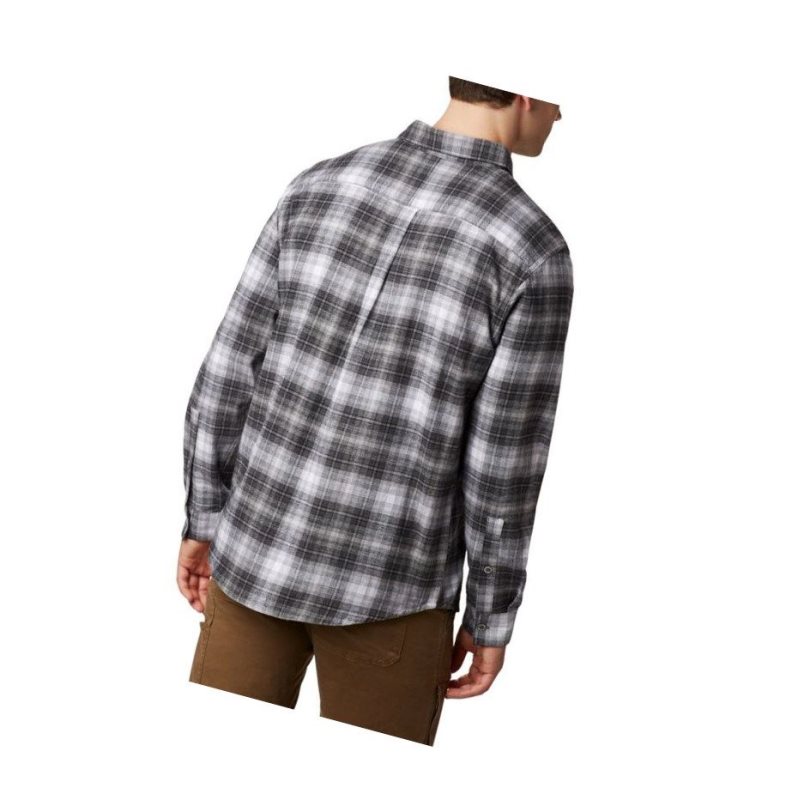 Koszule Columbia Boulder Ridge?Long Sleeve Flannel Męskie Czarne | 73XUFIEVD