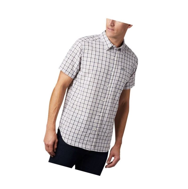 Koszule Columbia Brentyn Trail Short Sleeve Seersucker Big Męskie Szare | 60XAKRHEL