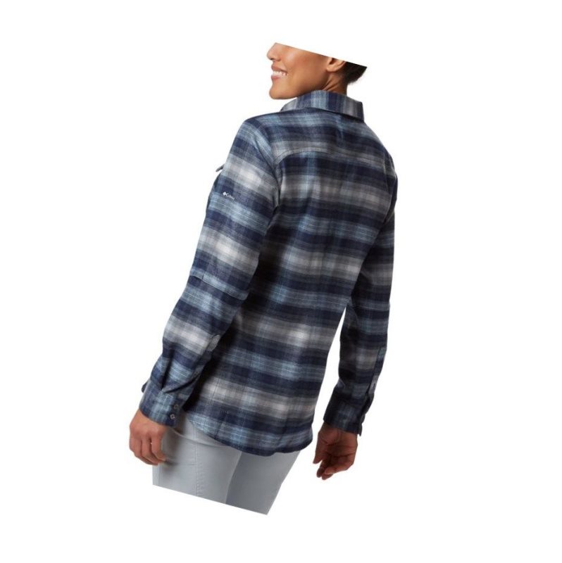 Koszule Columbia Bryce Canyon Stretch Flannel Damskie Granatowe | 83FUPXLBI