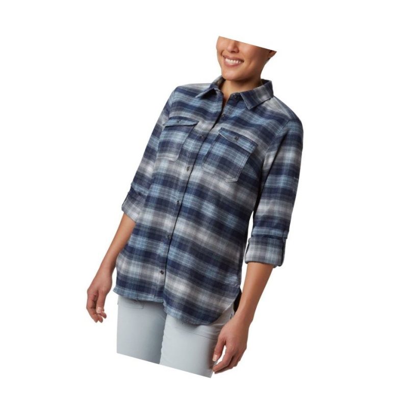 Koszule Columbia Bryce Canyon Stretch Flannel Damskie Granatowe | 83FUPXLBI