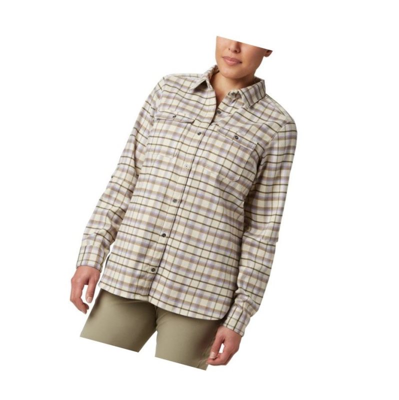 Koszule Columbia Bryce Canyon Stretch Flannel Damskie Kremowe | 50YDCRTZQ