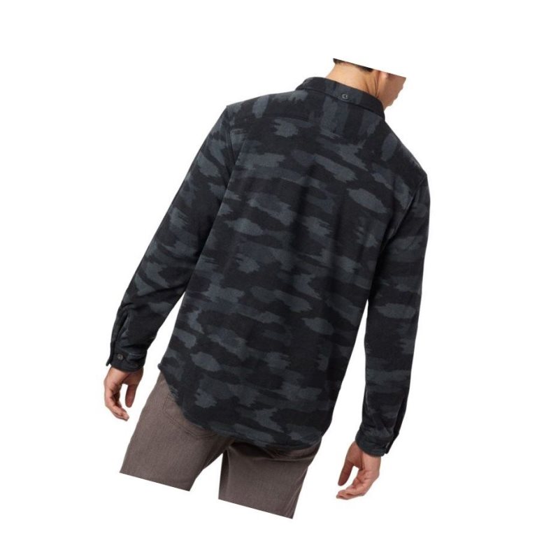 Koszule Columbia Flare Gun Fleece Over Męskie Czarne Camo | 78PLHAREV