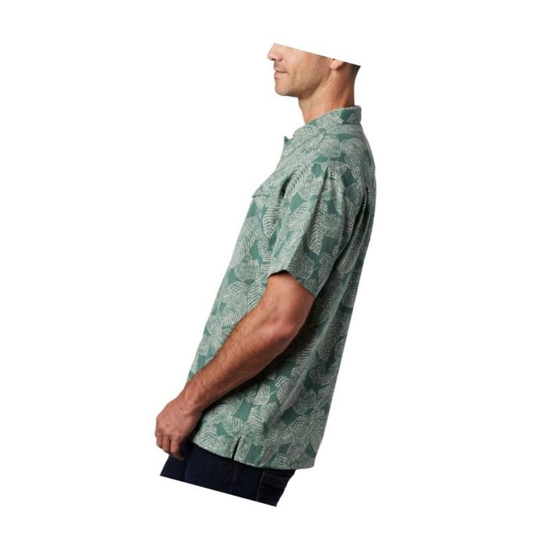 Koszule Columbia Lakeside Trail Short Sleeve Tall Męskie Zielone | 57VXZWGTF