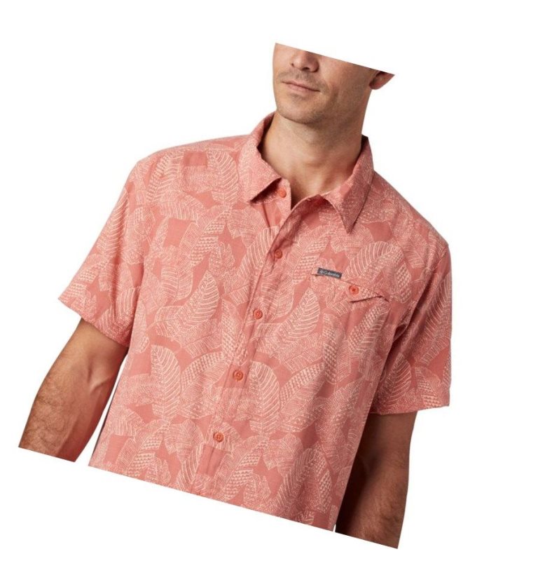 Koszule Columbia Lakeside Trail Short Sleeve Tall Męskie Ciemny Koralowe | 89GQOSYXW