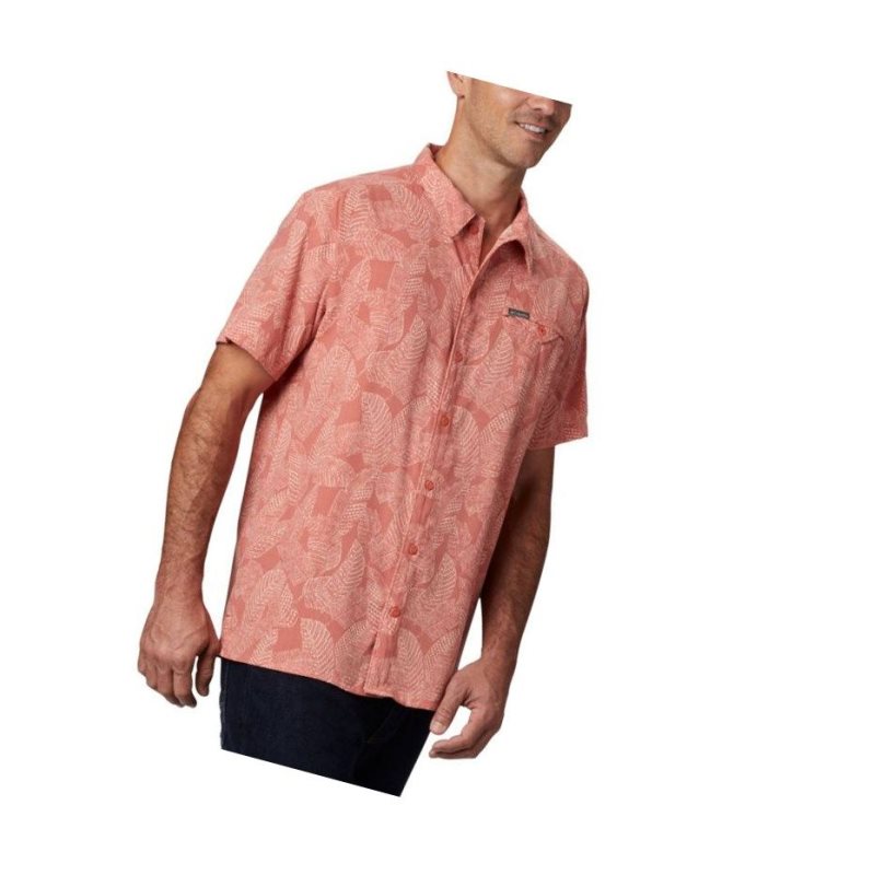 Koszule Columbia Lakeside Trail Short Sleeve Tall Męskie Ciemny Koralowe | 89GQOSYXW