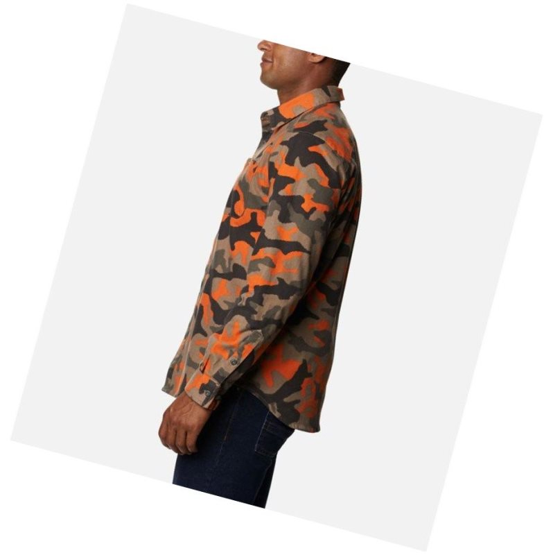 Koszule Columbia Outdoor Elements Printed Flannel Męskie Camo | 26FWZUEDM