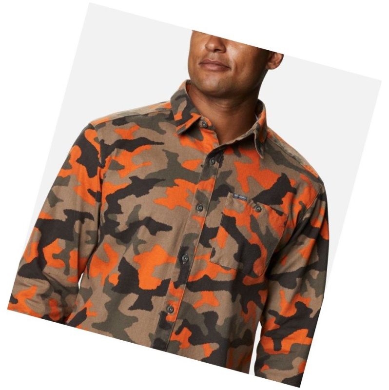 Koszule Columbia Outdoor Elements Printed Flannel Męskie Camo | 26FWZUEDM