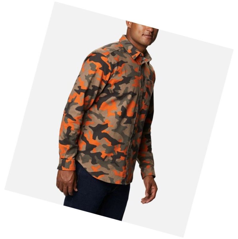 Koszule Columbia Outdoor Elements Printed Flannel Męskie Camo | 26FWZUEDM