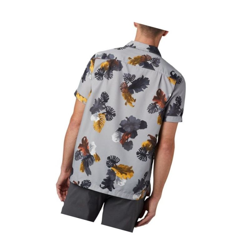 Koszule Columbia Outdoor Elements Short Sleeve Print Męskie Szare | 60SGZMYOT