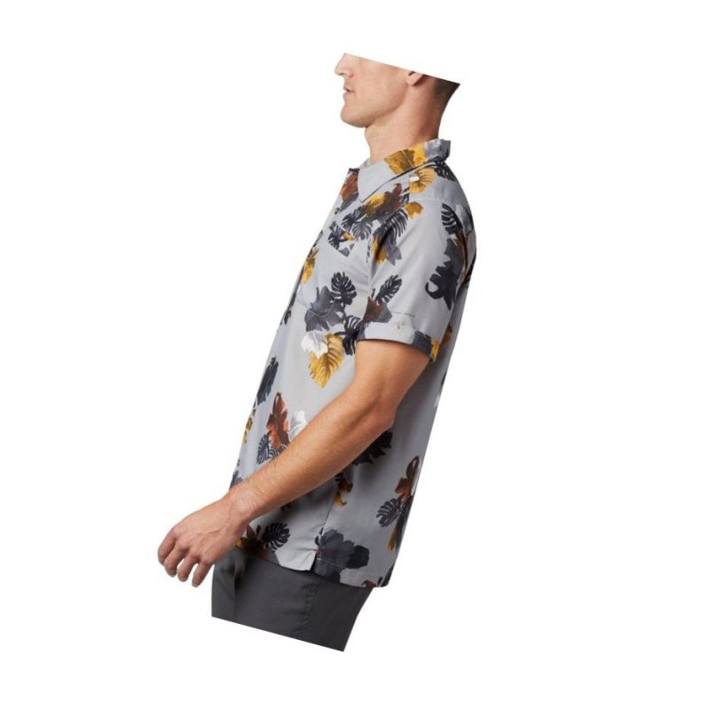 Koszule Columbia Outdoor Elements Short Sleeve Print Męskie Szare | 60SGZMYOT