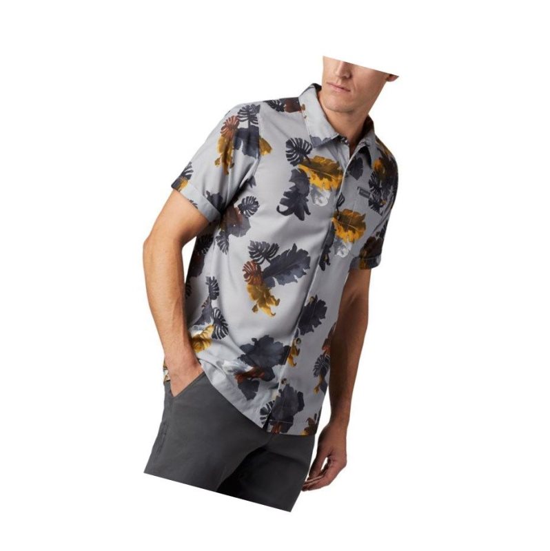 Koszule Columbia Outdoor Elements Short Sleeve Print Męskie Szare | 60SGZMYOT