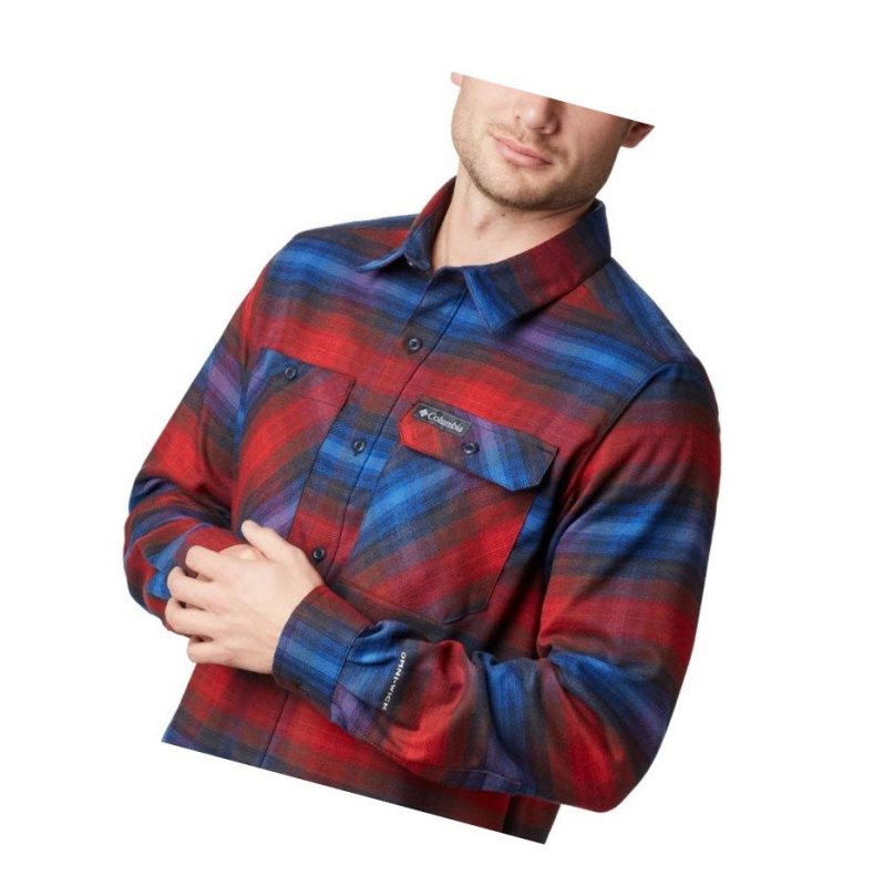 Koszule Columbia Outdoor Elements Stretch Flannel Męskie Czerwone | 74OLJGXCR