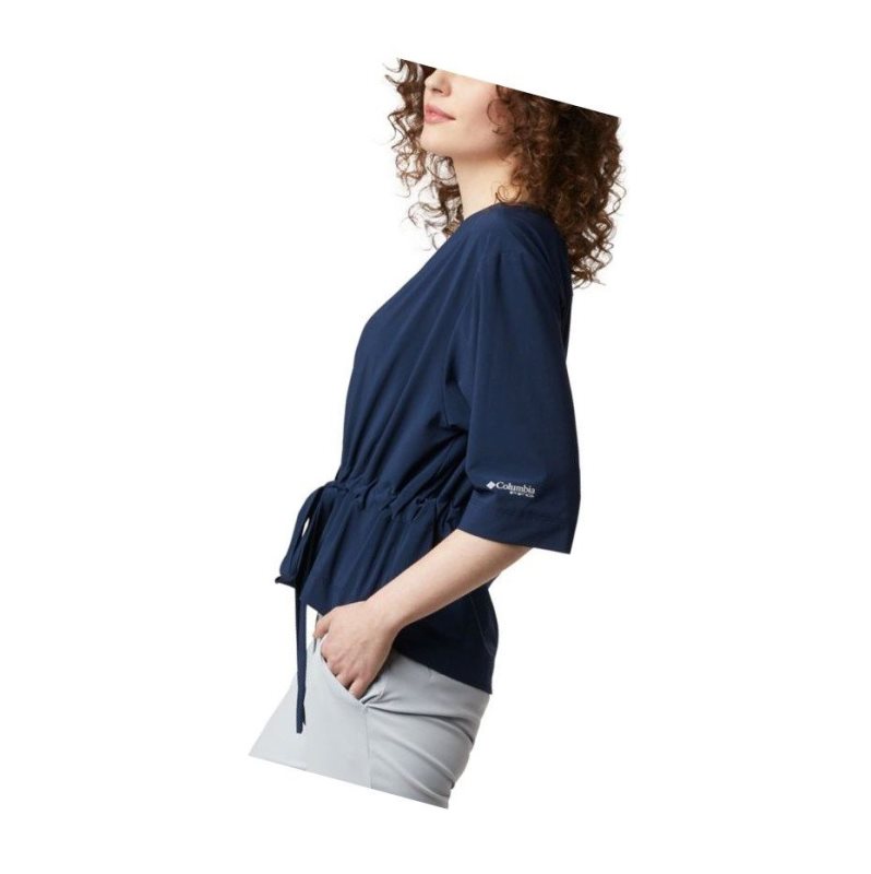 Koszule Columbia PFG Armadale 3/4 Sleeve Wrap Damskie Granatowe | 10HVBCPIO