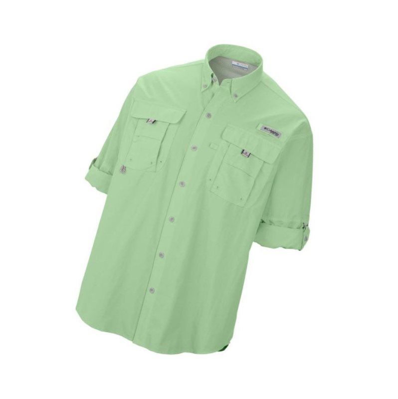 Koszule Columbia PFG Bahama II Long Sleeve Big Męskie Zielone | 72SPIEBTQ