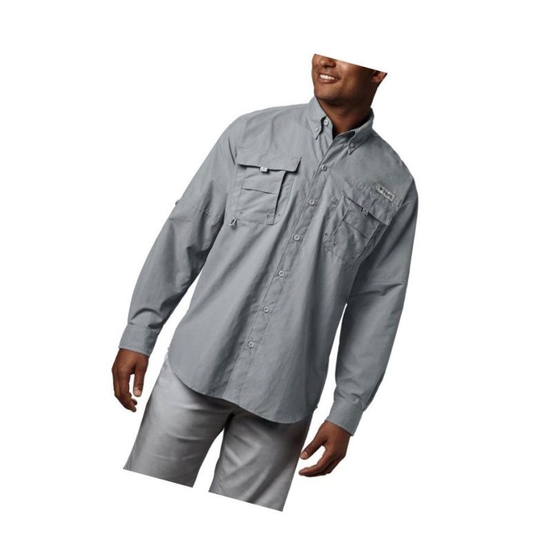 Koszule Columbia PFG Bahama II Long Sleeve Męskie Szare | 69PUBTAYL