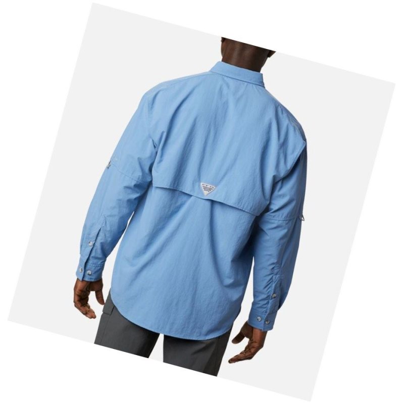 Koszule Columbia PFG Bahama II Long Sleeve Big Męskie Niebieskie | 67JWKQRAM