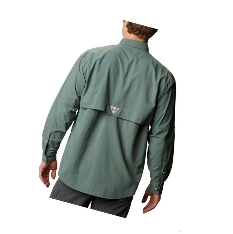 Koszule Columbia PFG Bahama II Long Sleeve Big Męskie Zielone | 93TXSMRWQ