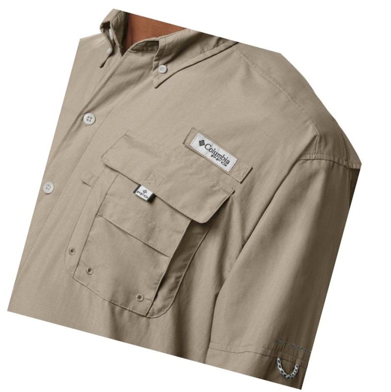 Koszule Columbia PFG Bahama II Long Sleeve Big Męskie Khaki | 13UPLNTXS