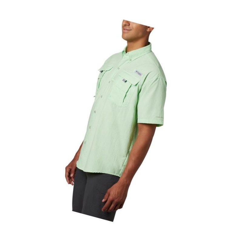 Koszule Columbia PFG Bahama II Short Sleeve Męskie Zielone | 76MIKUVHJ